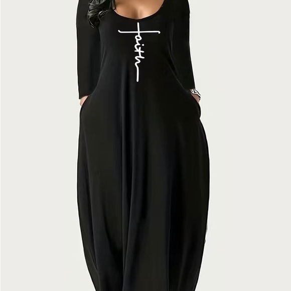 FAITH Dress ~ Super Soft & Comfortable. Breezy dress for loungewear - Picture 3 of 5